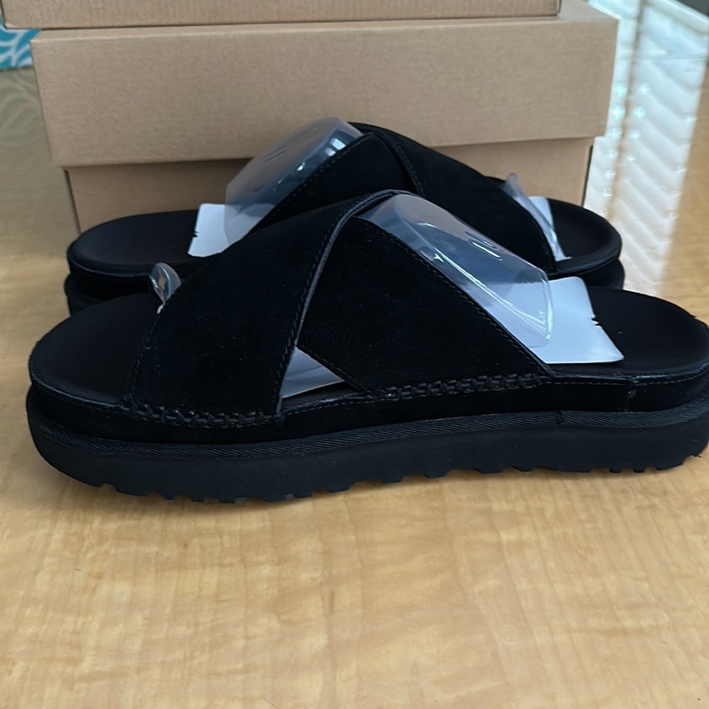 Ugg Women’s Goldenstar Cross Slide Sandal - Picture 5 of 6